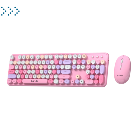 Клавиатуры AULA AC306 Pink-Colorful